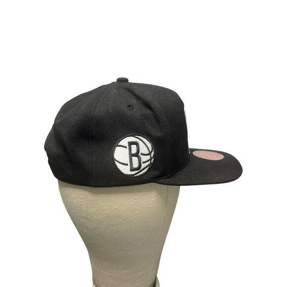 Brooklyn Nets‎ NBA Classic Snapback Hat Black Mitchell and Ness - Picture 5 of 12